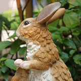 Maxbell Simulation Animal Model Resin Rabbits Statue Animal Model Home Office Garden Patio Sculpture Ornaments Collectibles - Aladdin Shoppers