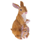Maxbell Simulation Animal Model Resin Rabbits Statue Animal Model Home Office Garden Patio Sculpture Ornaments Collectibles - Aladdin Shoppers