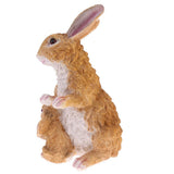 Maxbell Simulation Animal Model Resin Rabbits Statue Animal Model Home Office Garden Patio Sculpture Ornaments Collectibles - Aladdin Shoppers