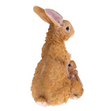 Maxbell Simulation Animal Model Resin Rabbits Statue Animal Model Home Office Garden Patio Sculpture Ornaments Collectibles - Aladdin Shoppers