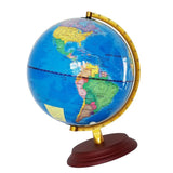 Maxbell Maxbell Retro Style Geographical World Globe Map Lights Lamp Toy Educational Blue