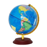 Maxbell Maxbell Retro Style Geographical World Globe Map Lights Lamp Toy Educational Blue