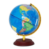 Maxbell Maxbell Retro Style Geographical World Globe Map Lights Lamp Toy Educational Blue