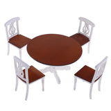 Maxbell 1/12 Dollhouse Miniature Room Furniture Table Chair Cupboard Set & Fridge