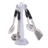 Maxbell 1:12 Dollhouse Miniature Kitchen Gas   Burner & Cooker Utensils Tool Set
