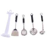 Maxbell 1:12 Dollhouse Miniature Kitchen Gas   Burner & Cooker Utensils Tool Set