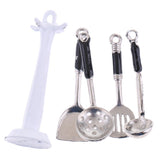 Maxbell 1:12 Dollhouse Miniature Kitchen Gas   Burner & Cooker Utensils Tool Set