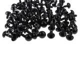 Maxbell 100pcs Black Round 100pcs Red Heart Safety Eyes Nose Toy DIY Supplies