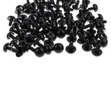 Maxbell 200pcs Black Plastic Safety Eye with Backs for Bear Doll DIY Craft 12mm 15mm
