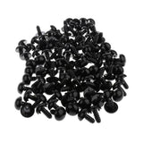 Maxbell 100pcs Safety Eyes with Backs & 100 Glitter Eyes for Dolls DIY Making 16mm