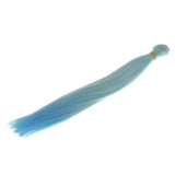 Maxbell Doll DIY Straight Hair 25cm x 100cm - For Arts and Crafts Doll Making Supplies -Blue - Aladdin Shoppers