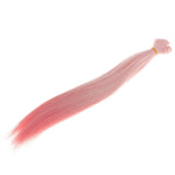 Maxbell Fashion 25cm DIY Decor Doll Wigs Long Straight High Temperature Wire Light Pink - Aladdin Shoppers