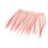 Maxbell Fashion 25cm DIY Decor Doll Wigs Long Straight High Temperature Wire Light Pink - Aladdin Shoppers