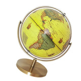 Maxbell Maxbell 25cm ABS Geographical 720° Rotating World Map Ocean Globe Desktop Decor Teaching Aid Yellow