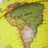 Maxbell Maxbell 25cm ABS Geographical 720° Rotating World Map Ocean Globe Desktop Decor Teaching Aid Yellow