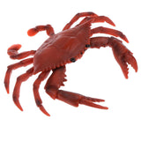 Maxbell 2pcs Simulation Animal Model Figure Toys Figurine Home Decor Red Crab