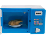 Plastic Simulation Home Appliance For Kids Role Play Toys - Blue Microwave Oven