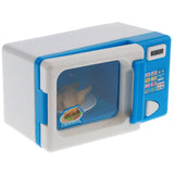 Plastic Simulation Home Appliance For Kids Role Play Toys - Blue Microwave Oven