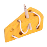 Maxbell Kids Wooden Montessori Toys Cheese Toys Lacing Game Educational Toy Gift - Aladdin Shoppers