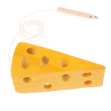 Maxbell Wooden Montessori Toys - Cheese Maze & Color Box, Kids Practical Life Toys