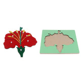 Maxbell Maxbell Montessori Wooden Flower Plant Jigsaw Puzzle Panel Kids Baby Toys Flower