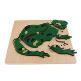 2 Piece Children Wooden Montessori Animal Peg Jigsaw Puzzle Toy 01