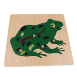 2 Piece Children Wooden Montessori Animal Peg Jigsaw Puzzle Toy 01