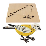 2 Piece Children Wooden Montessori Animal Peg Jigsaw Puzzle Toy 02