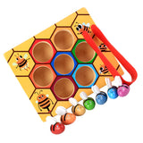 Maxbell Wooden Montessori Toys - Cheese Maze & Bee Box, Kids Practical Life Toys