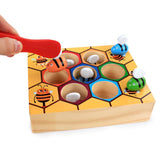 Maxbell Wooden Montessori Toys - Cheese Maze & Bee Box, Kids Practical Life Toys