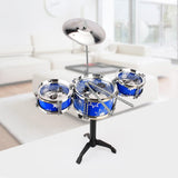 Maxbell Maxbell Mini Jazz Band Drum Kits Percussion Instruments Set Children Educational Musical Toy -3 Drums Blue