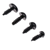 Maxbell 75 Pieces 6-12mm Assorted Size Black Plastic Safety Eyes & Triangle Noses with Washers for Teddy Bear DIY Making - Aladdin Shoppers