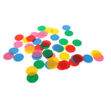 Maxbell Maxbell 50pcs Plastic Counters Chips for Mathematics Numeracy Teaching Multi-colored