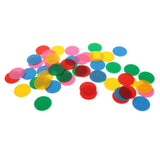 Maxbell Maxbell 50pcs Plastic Counters Chips for Mathematics Numeracy Teaching Multi-colored