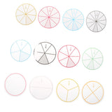 Maxbell 2 set of 24pcs Numbered Fractions Circles Math Chips Mathematics Number Toy
