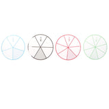 Maxbell 2 set of 24pcs Numbered Fractions Circles Math Chips Mathematics Number Toy