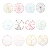 Maxbell 2 set of 24pcs Numbered Fractions Circles Math Chips Mathematics Number Toy