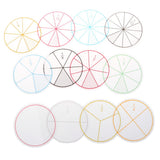 Maxbell 2 set of 24pcs Numbered Fractions Circles Math Chips Mathematics Number Toy