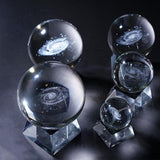 Maxbell Maxbell 2'' Crystal Galaxy Ball Full Sphere Orb with stand Home Decoration Christmas
