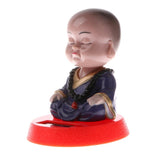 Maxbell Maxbell Solar Powered Bobbling Toy Shaking Head Monk Home/Car Ornament 3 Pieces Set