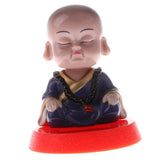 Maxbell Maxbell Solar Powered Bobbling Toy Shaking Head Monk Home/Car Ornament 3 Pieces Set