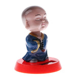 Maxbell Maxbell Solar Powered Bobbling Toy Shaking Head Monk Home/Car Ornament 3 Pieces Set