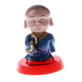 Maxbell Maxbell Solar Powered Bobbling Toy Shaking Head Monk Home/Car Ornament 3 Pieces Set