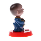 Maxbell Maxbell Solar Powered Bobbling Toy Shaking Head Monk Home/Car Ornament 3 Pieces Set