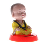 Maxbell Maxbell Solar Powered Bobbling Toy Shaking Head Monk Home/Car Ornament 3 Pieces Set