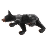 Maxbell 2pcs Simulation Animal Model Figure Toys Figurine Home Decor Black Bear
