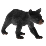 Maxbell 2pcs Simulation Animal Model Figure Toys Figurine Home Decor Black Bear