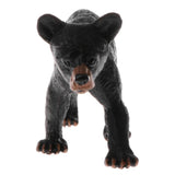 Maxbell 2pcs Simulation Animal Model Figure Toys Figurine Home Decor Black Bear