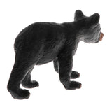 Maxbell 2pcs Simulation Animal Model Figure Toys Figurine Home Decor Black Bear