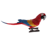 Simulation Animal Model Figure Toy Figurine Home Decor Red Parrot Bald Eagle